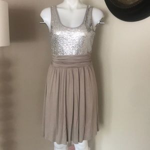 COPY - Express Beige Sequin Dress